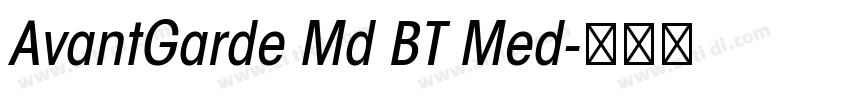 AvantGarde Md BT Med字体转换